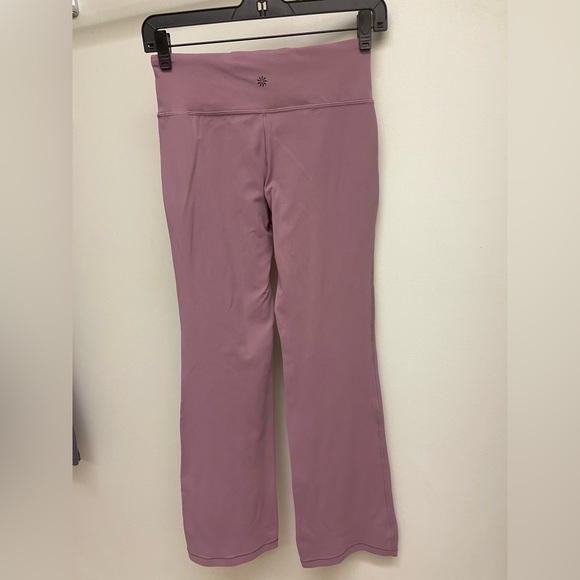 Athletic Girl Flare Pants Sz 14 Pink Pull On HIGH RISE - Picture 1 of 7